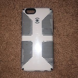 Black and white speck case